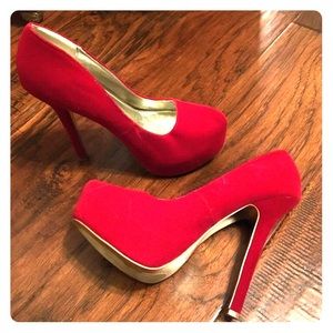 Red Stiletto Pumps